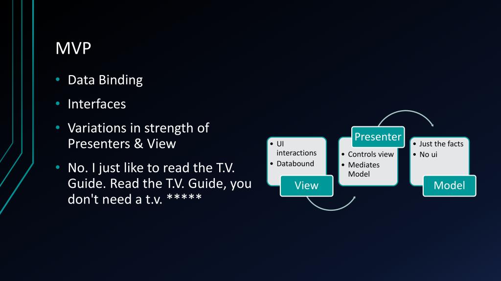 Reindeer Flotilla Setec Astronomy - PPT - MVC vs MVP vs ...