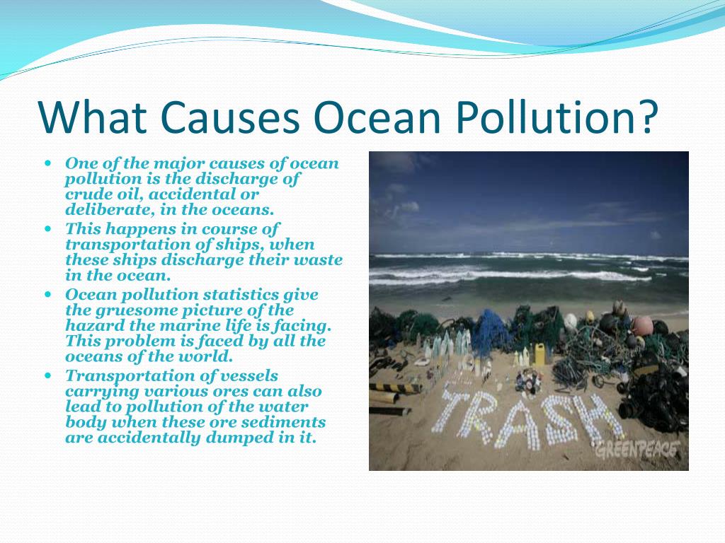 thesis statement on ocean pollution