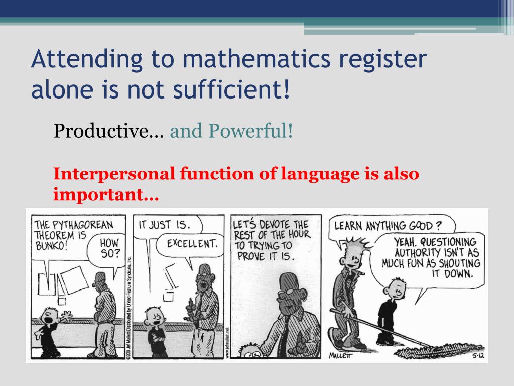 Not Sufficient Math PPT - Enhancing Secondary Mathematics Teacher Discourse for Effective ...
