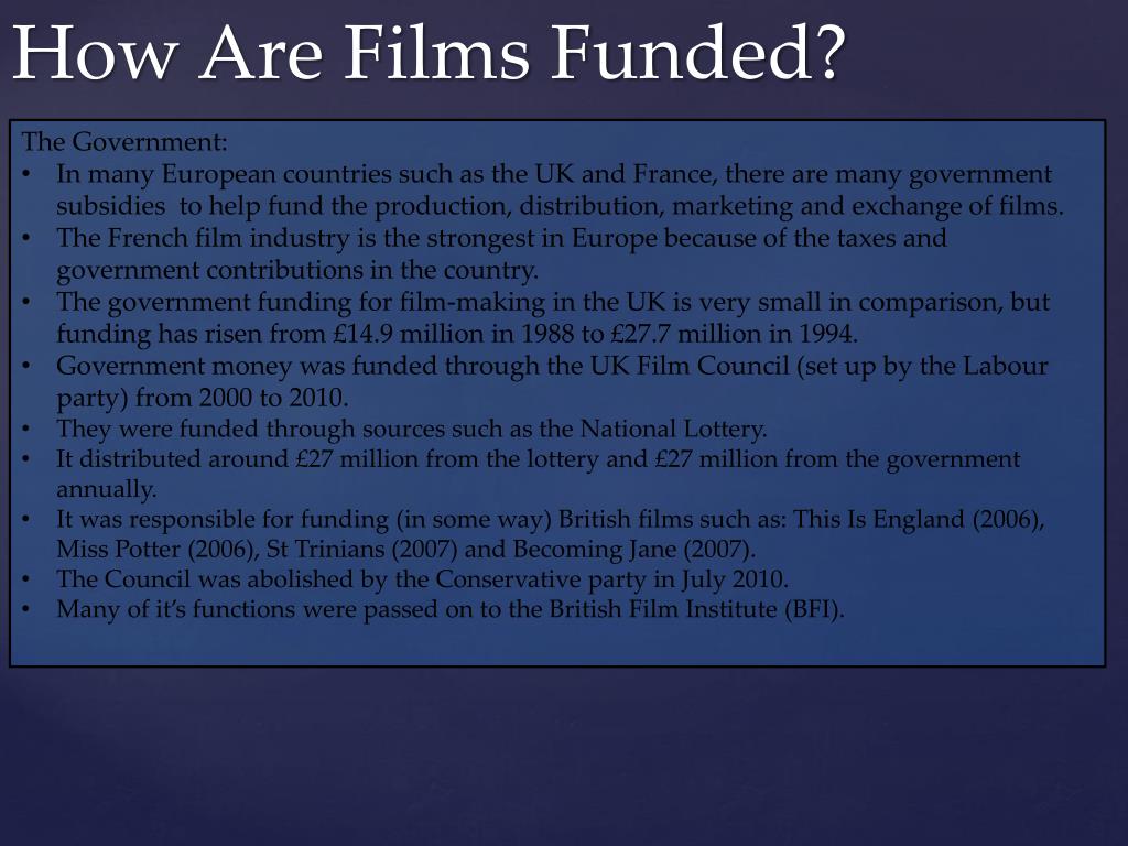 PPT The Film Industry Research PowerPoint Presentation, free download ID2081060