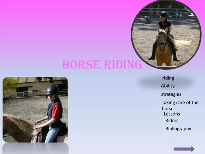 horse riding n.