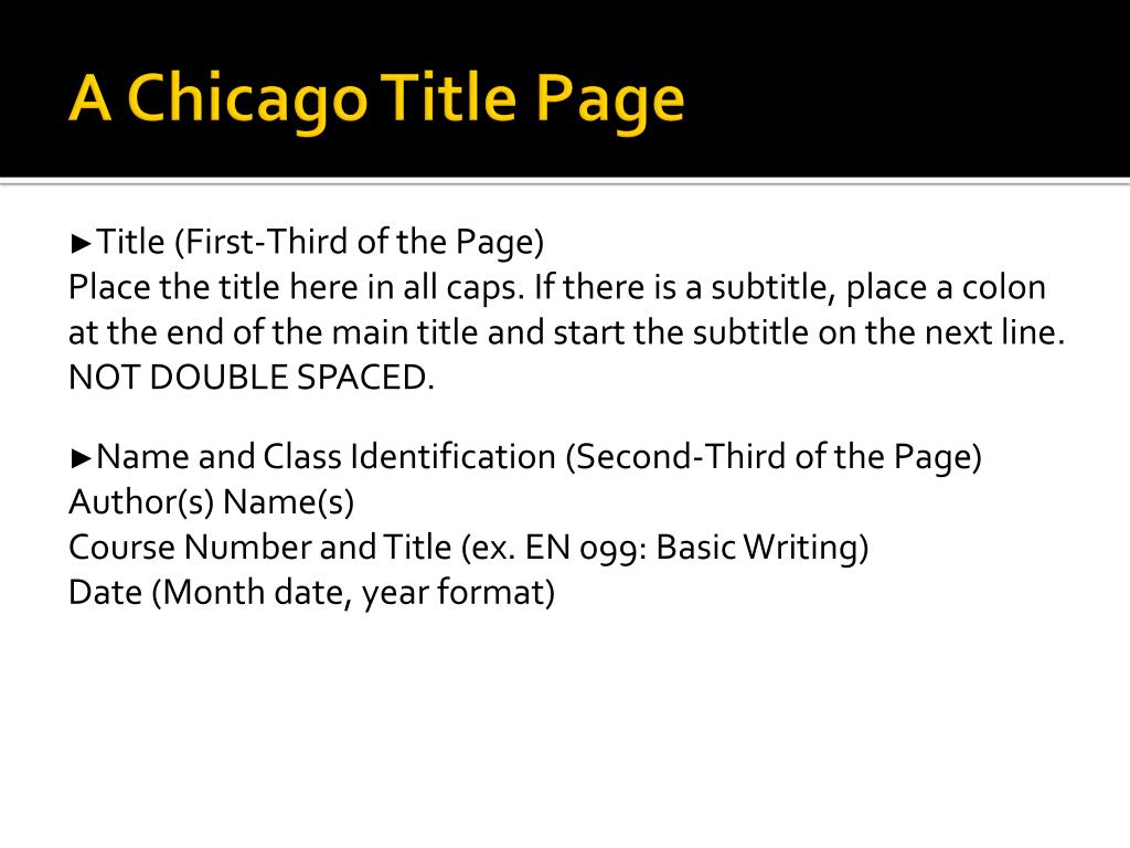 cite powerpoint presentation chicago style