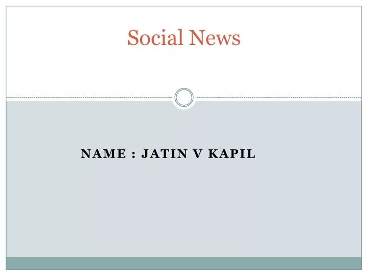 social news n.