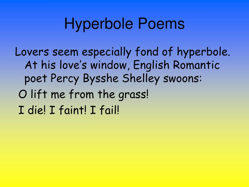 PPT Hyperbole Poems PowerPoint Presentation Free Download ID 2082672 ppt-hyperbole-poems-powerpoint-presentation-free-download-id-2082672