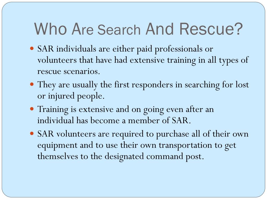 search and rescue powerpoint presentations