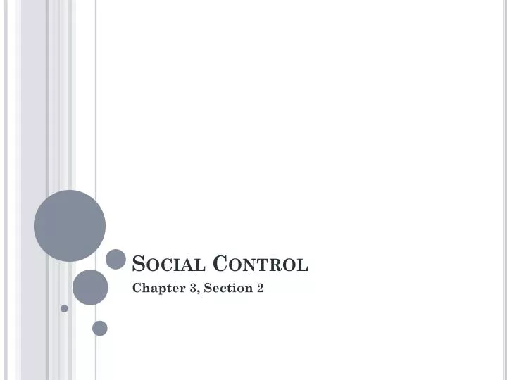 social control n.