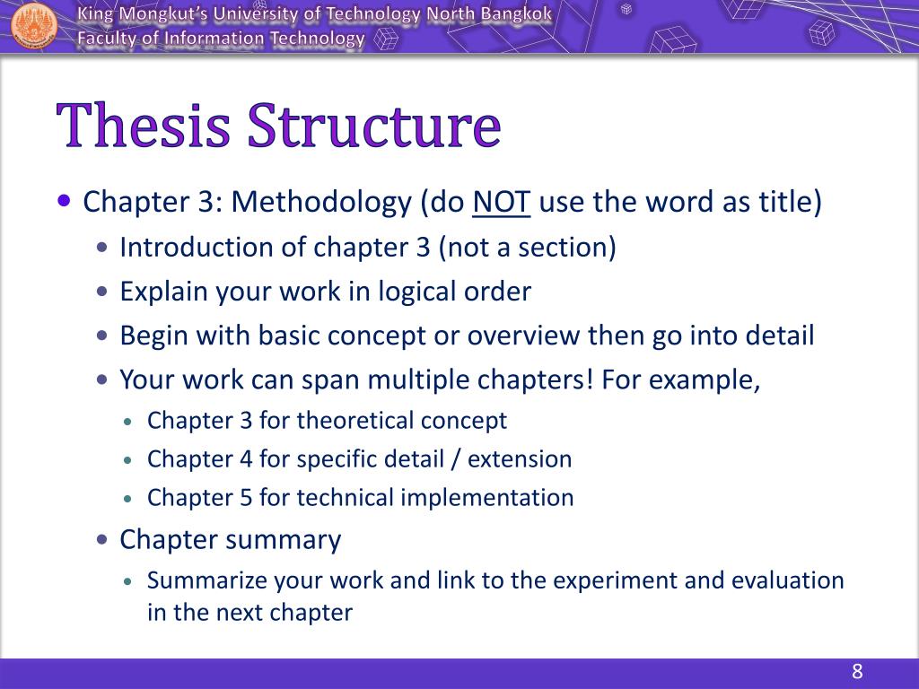 the thesis is comprised of five parts