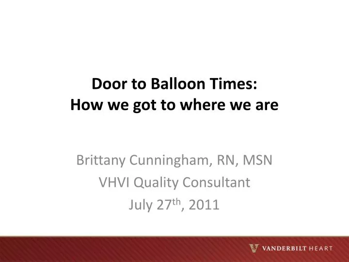 Ppt Door To Balloon Times How We Got To Where We Are Powerpoint