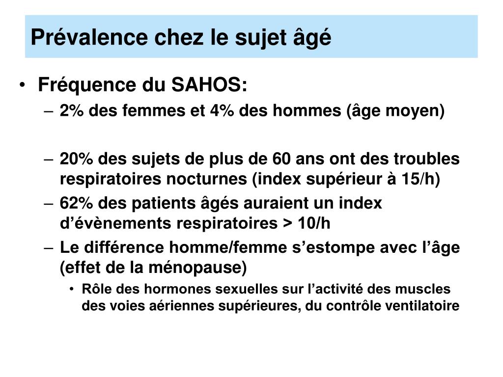 PPT - Syndrome d’apnées du sommeil chez le sujet âgé PowerPoint ...