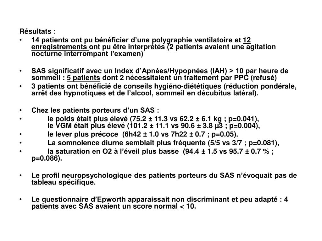 PPT - Syndrome d’apnées du sommeil chez le sujet âgé PowerPoint ...