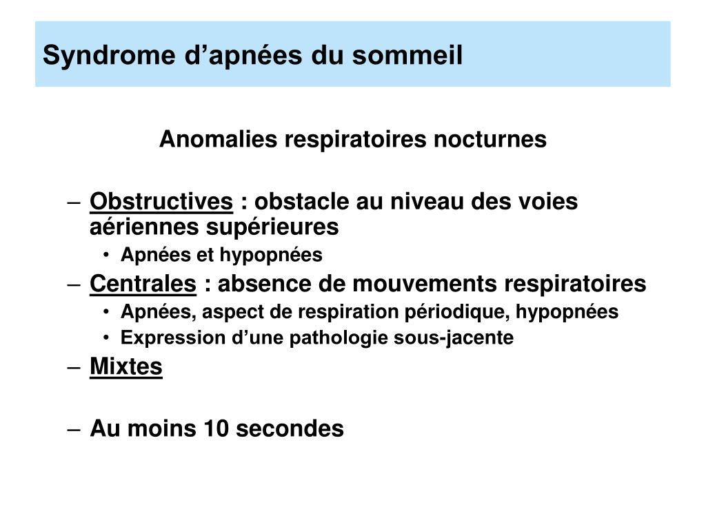 PPT - Syndrome d’apnées du sommeil chez le sujet âgé PowerPoint ...