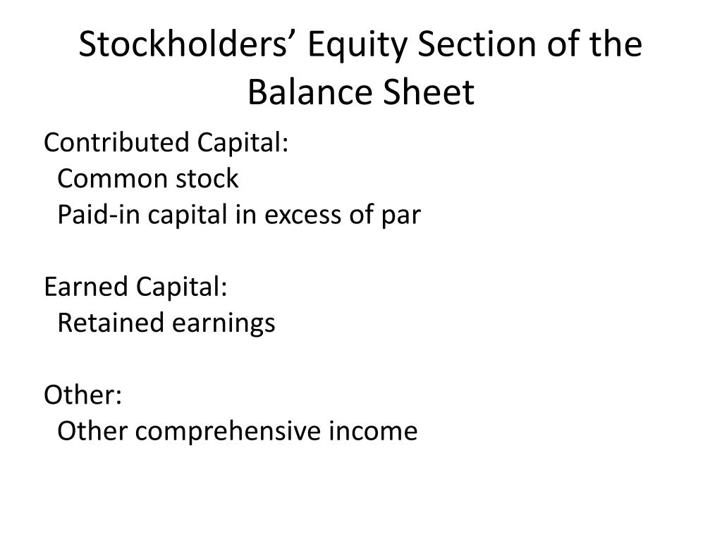 PPT - Financing Activities: Contributed and Earned Capital PowerPoint