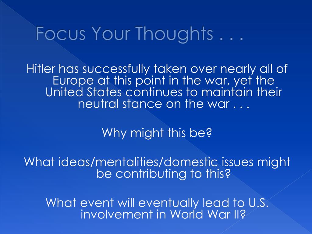 PPT - World War II Erupts PowerPoint Presentation, Free Download - ID ...