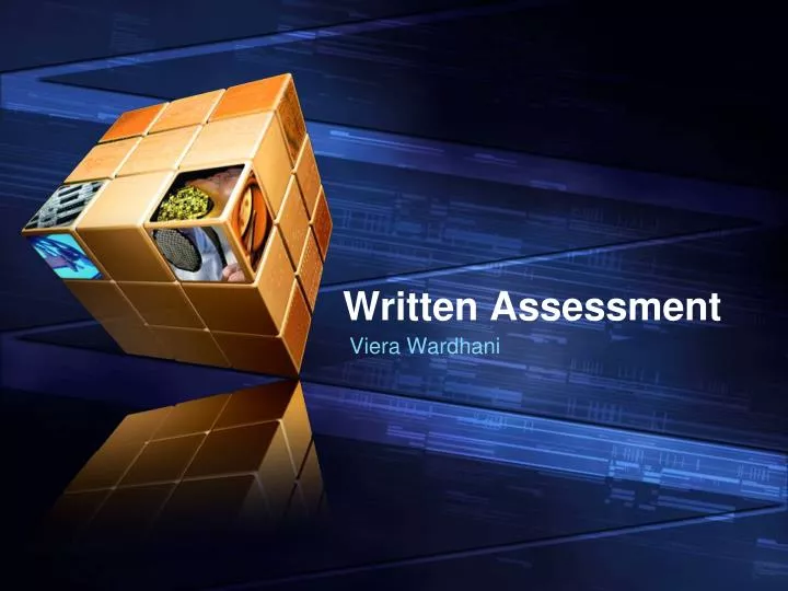 Ppt written assessment powerpoint presentation free download id 