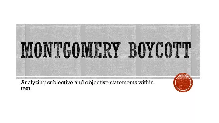 montgomery boycott n.