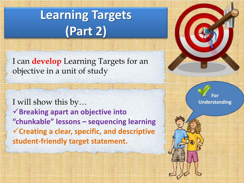 research paper learning targets