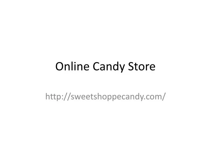 PPT Online Candy Store PowerPoint Presentation, free download ID