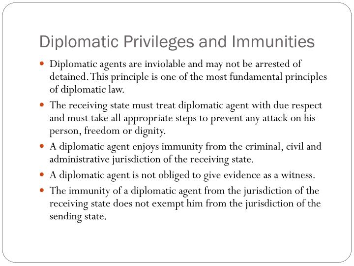 a study of diplomatic immunities and privileges a study of diplomatic immunities and privileges