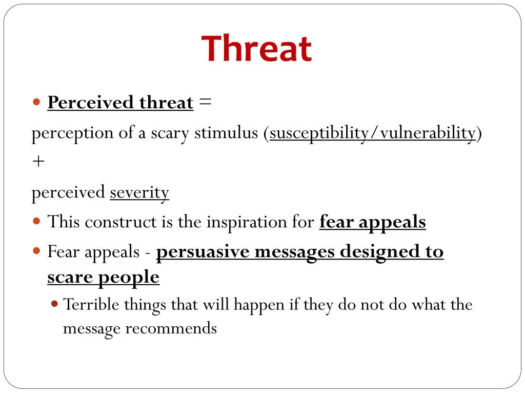 perceived threat essay