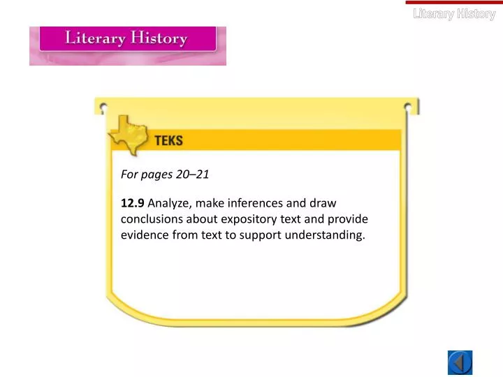 PPT Literary History PowerPoint Presentation, free download ID2091910