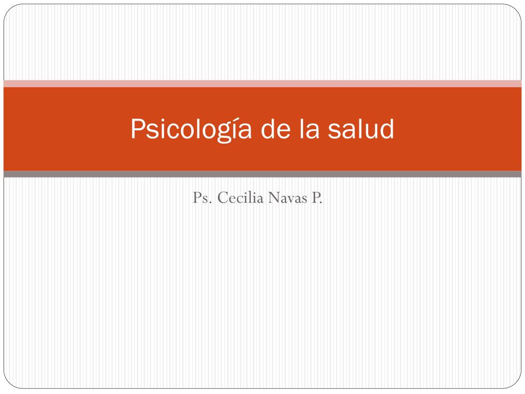 PPT - Psicología de la salud PowerPoint Presentation, free download -  ID:2092098