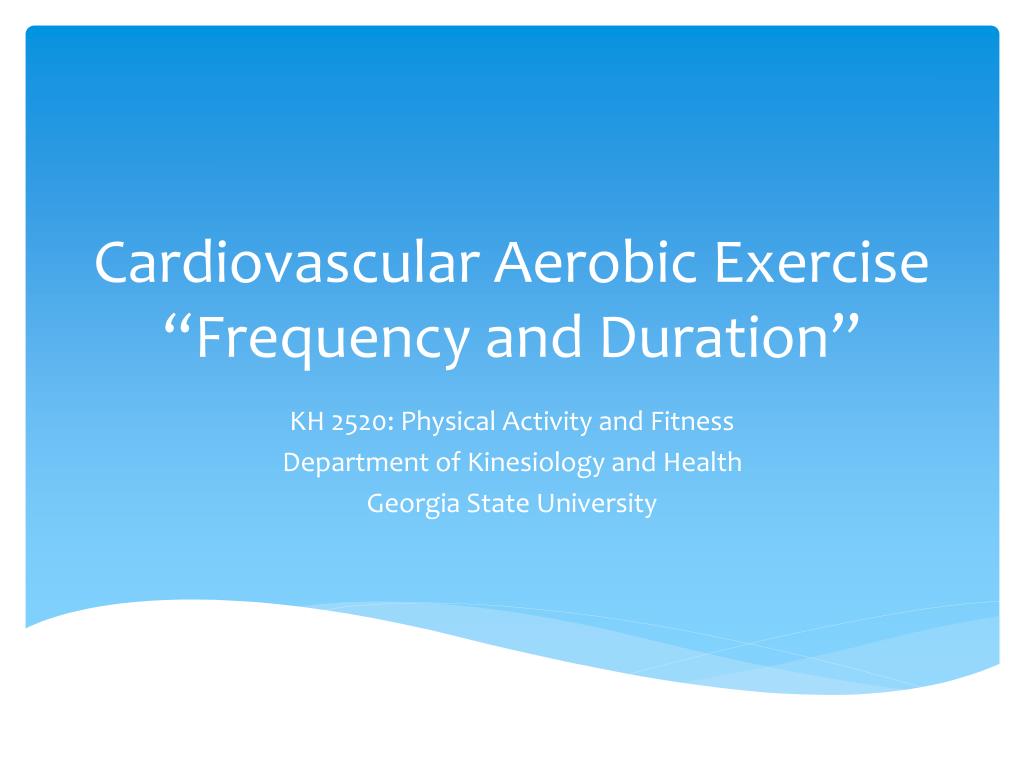 Aerobic exercise slideshare hotsell