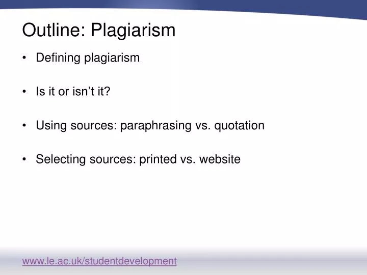 ppt outline plagiarism powerpoint presentation id 2093014 plagiarism powerpoint