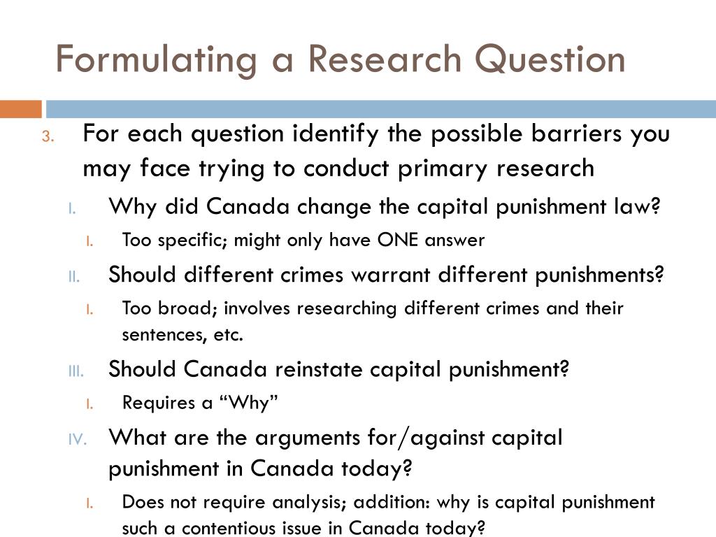 formulating research questions slideshare