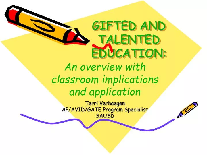 PPT GIFTED AND TALENTED EDUCATION PowerPoint Presentation, free