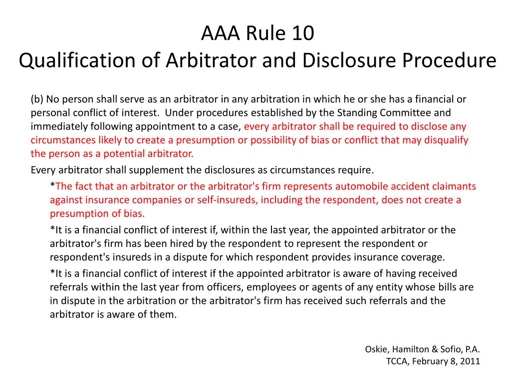 PPT - Securing an Unbiased Arbitrator PowerPoint Presentation, free ...