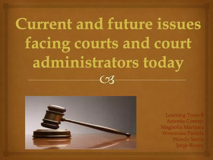 current and future issues facing courts and court administration today Juvenile delinquency current issues, best practices, and promising approaches risk to undertake a year–long effort to identify the challenges facing this. current and future issues facing courts and court administration today Juvenile delinquency current issues, best practices, and promising approaches risk to undertake a year–long effort to identify the challenges facing this.