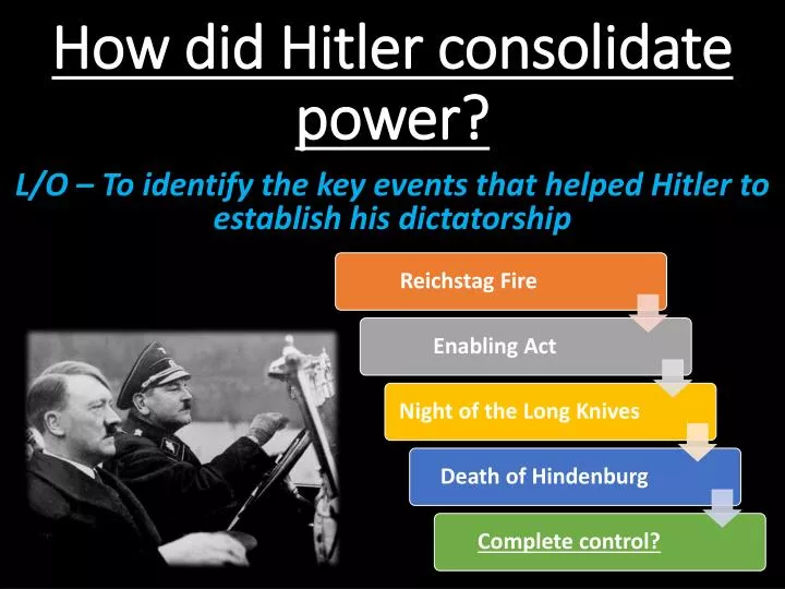 how did hitler consolidated his power how did hitler consolidated his power