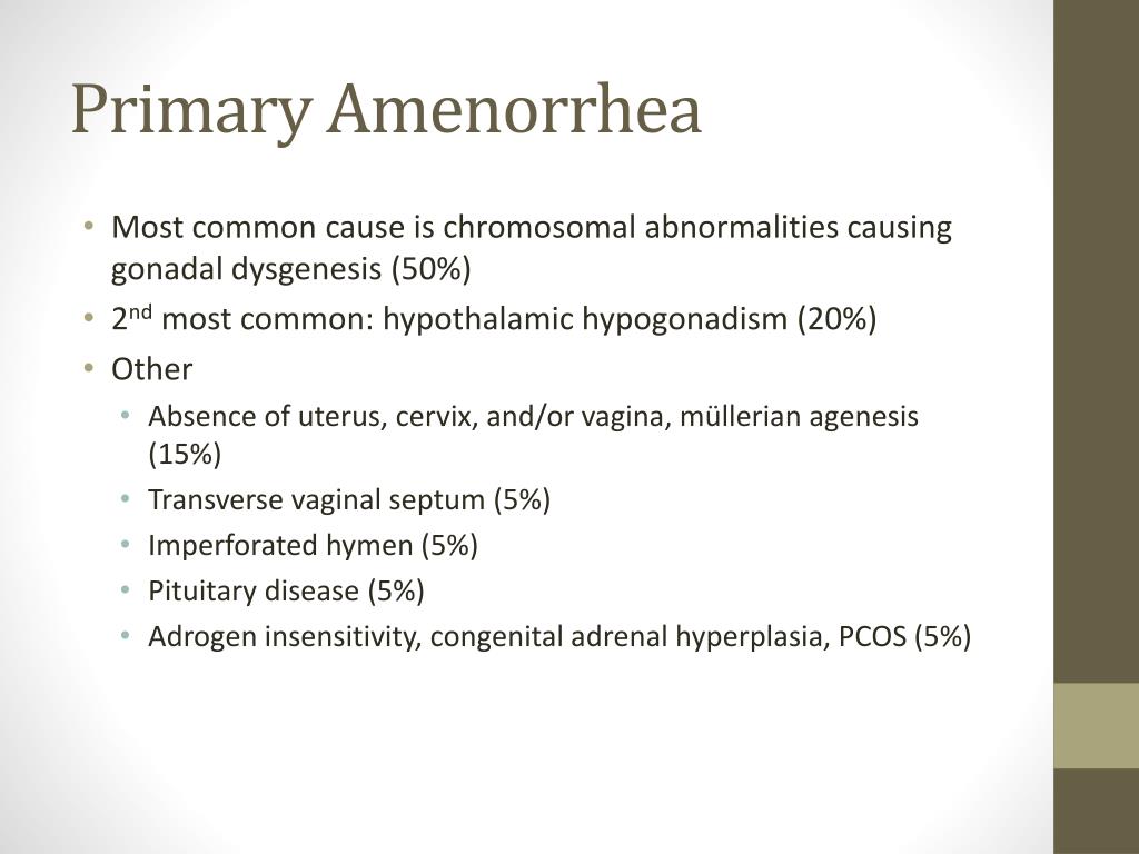 Amenorrea hipotalámica