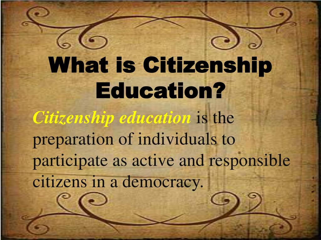 topic in citizenship education