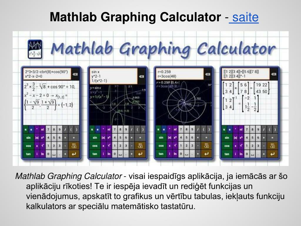 Mathlab Calculator PPT - Ainārs Sviklis un Frīdis Sarcevičs Rēzekne, 12.04.2013 PowerPoint ...