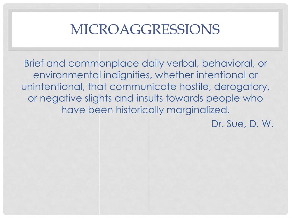 powerpoint presentations on microaggressions