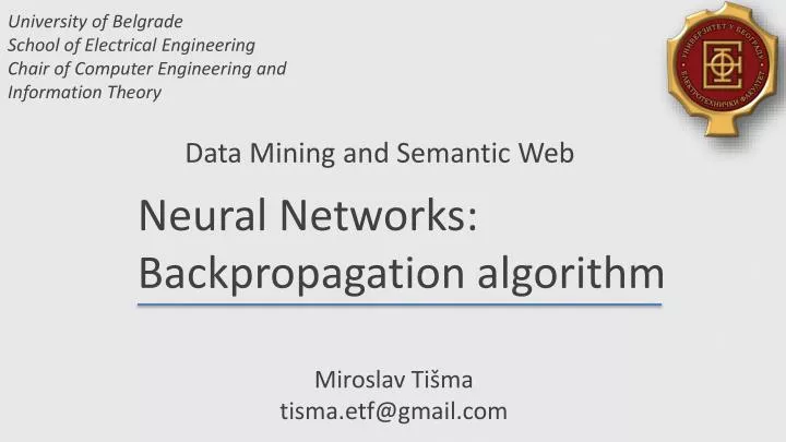 data mining and semantic web n.