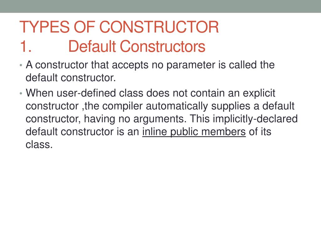 PPT - What is a constructor? PowerPoint Presentation, free download ...