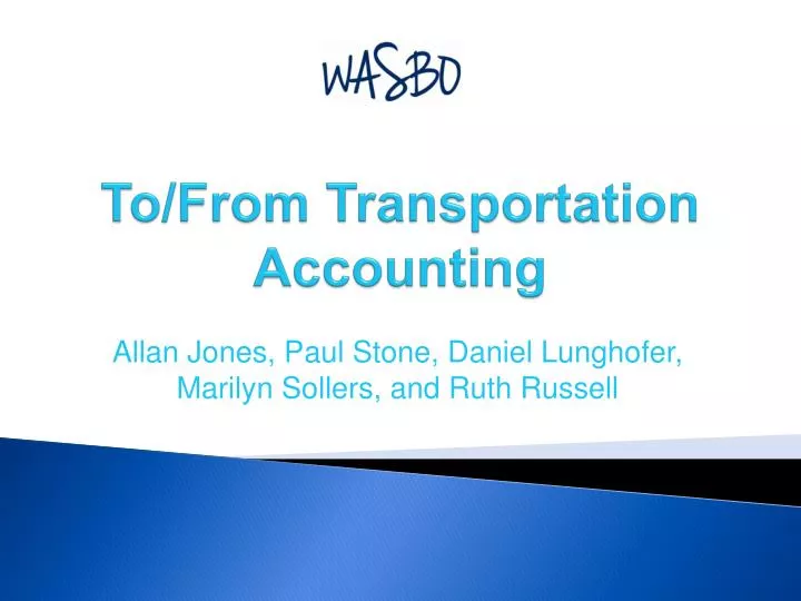 to from transportation accounting n.