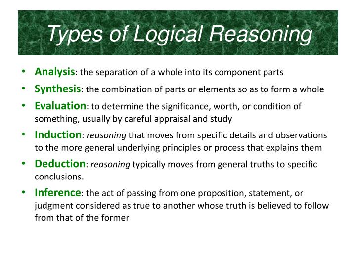Logical Reasoning Types