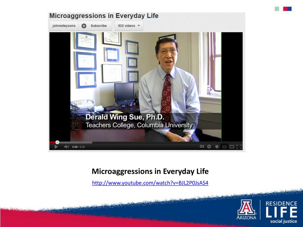 PPT - MICROAGGRESSIONS & OUR STUDENTS UA Student Affairs Symposium 2012 ...