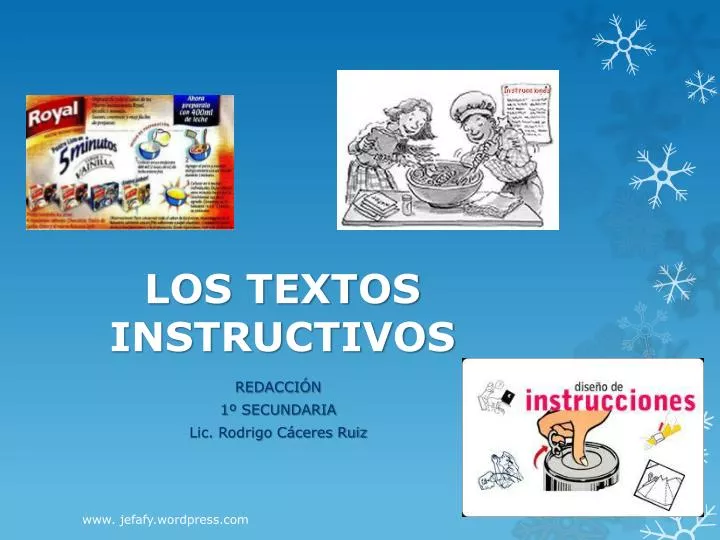 PPT LOS TEXTOS INSTRUCTIVOS PowerPoint Presentation