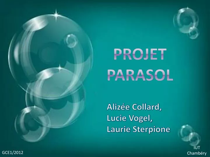 PPT - Projet Parasol PowerPoint Presentation, free download - ID:2099766