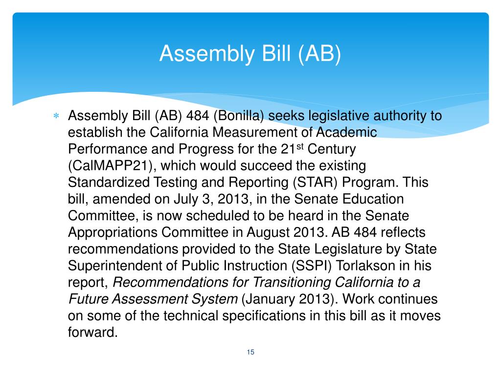 PPT Assessment and Accountability Update Assessment and