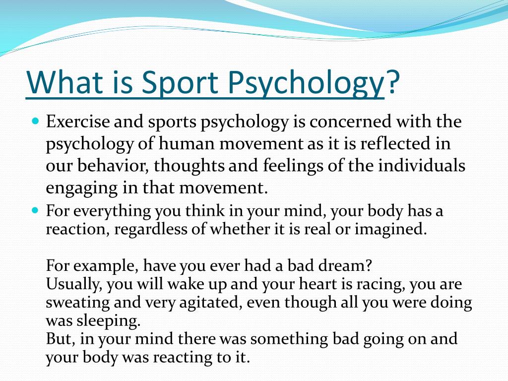 research topic sport psychology