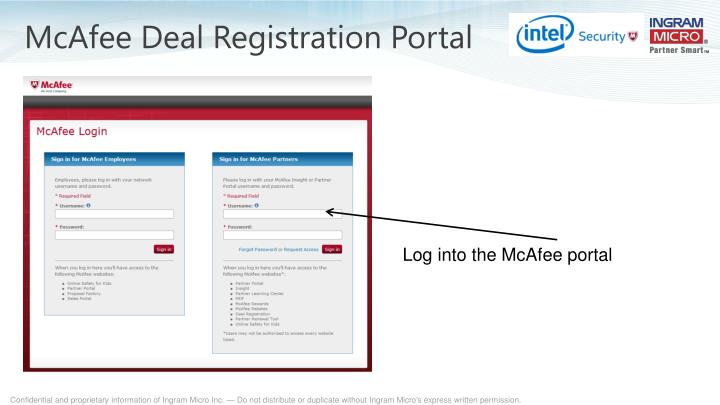 Mcafee Deal Registration Portal