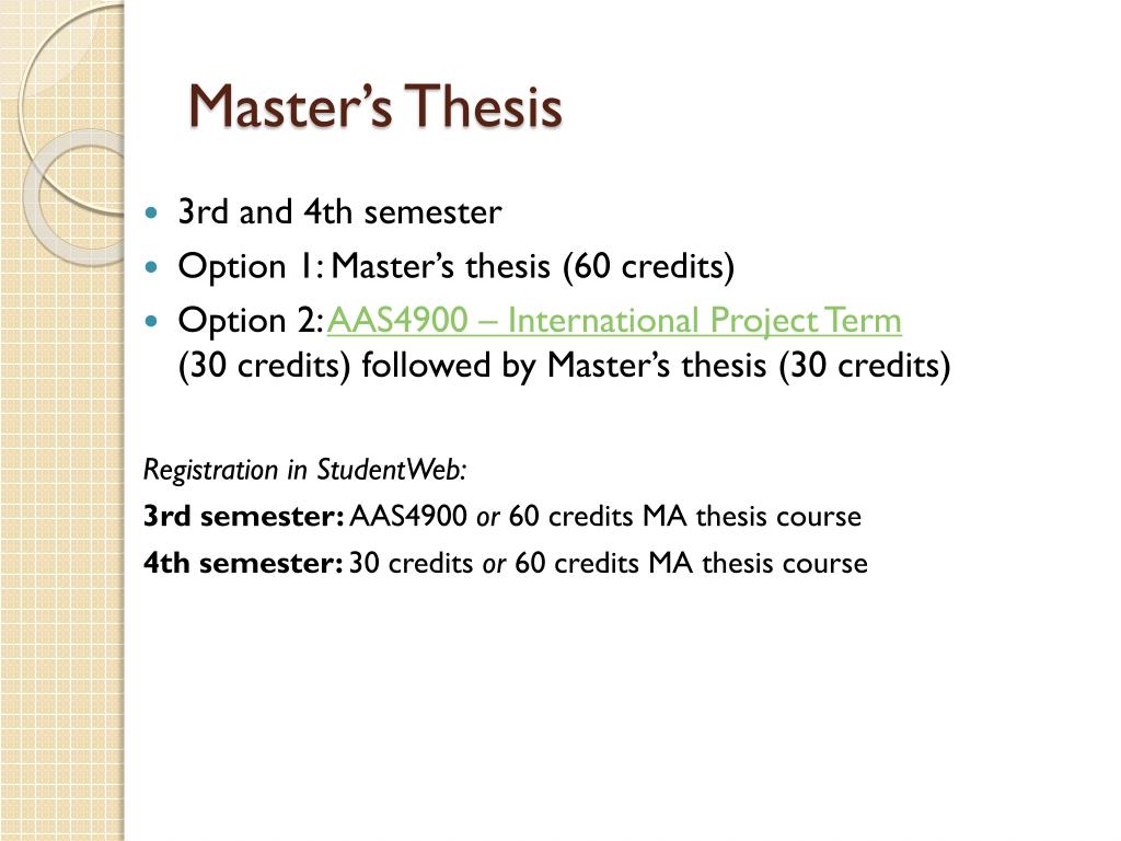 Proofread my essay: Master thesis third person