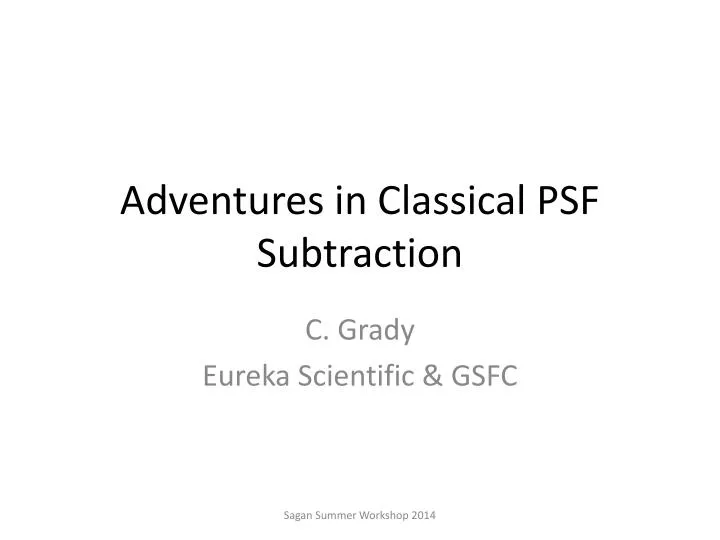 adventures in classical psf subtraction n.