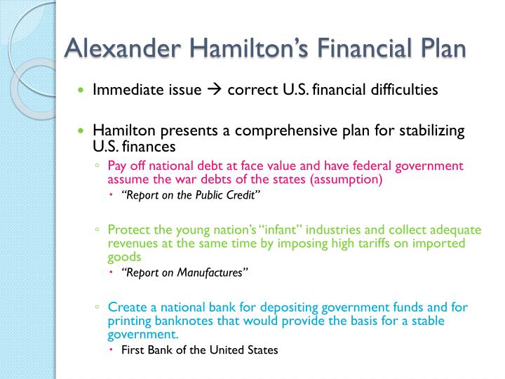😎 Alexander hamilton financial plan. Alexander Hamilton. 20190122