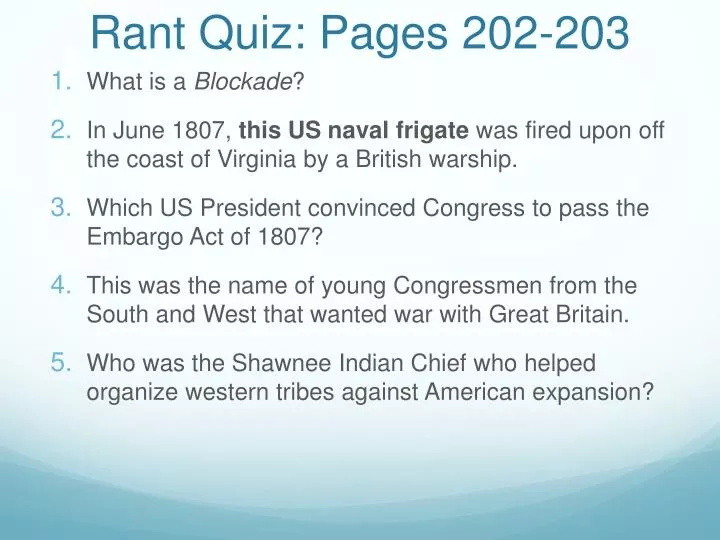 rant quiz pages 202 203 n.